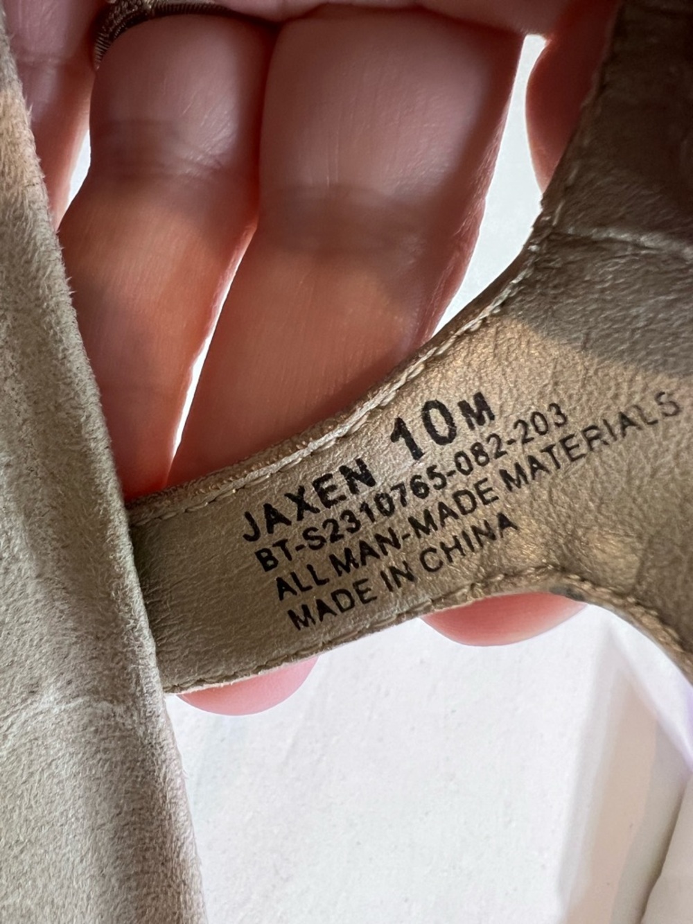 Baretraps Jaxen cream tan matallic sandals size 10 - Picture 6 of 6